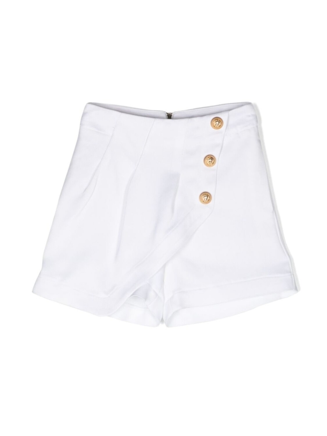 

Balmain Kids шорты асимметричного кроя, белый