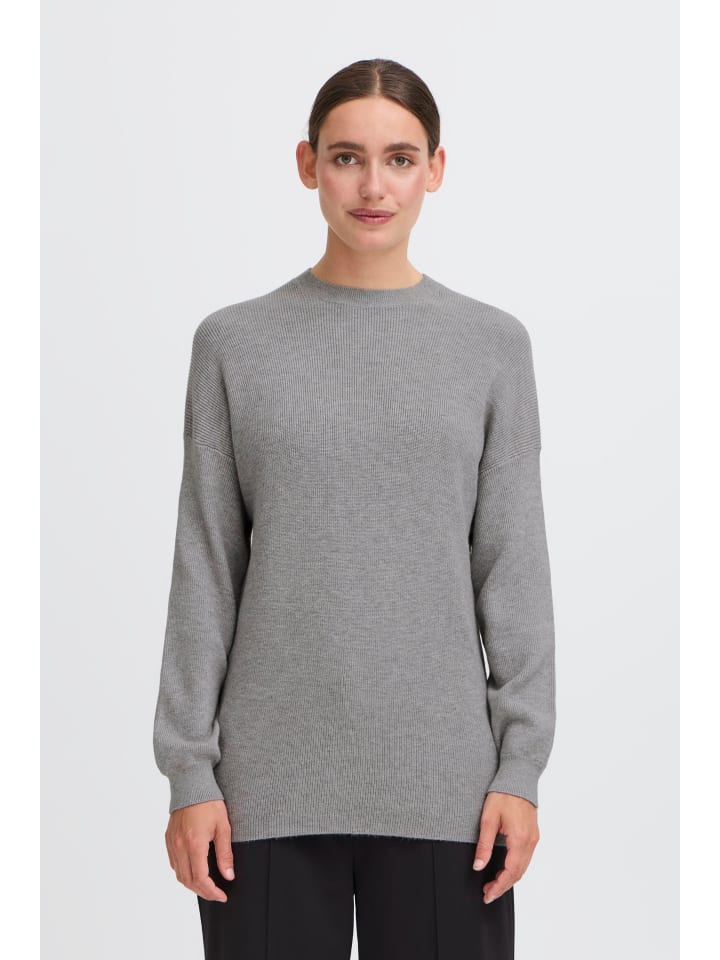 

Oxmo Вязаный свитер OXFansy серого цвета