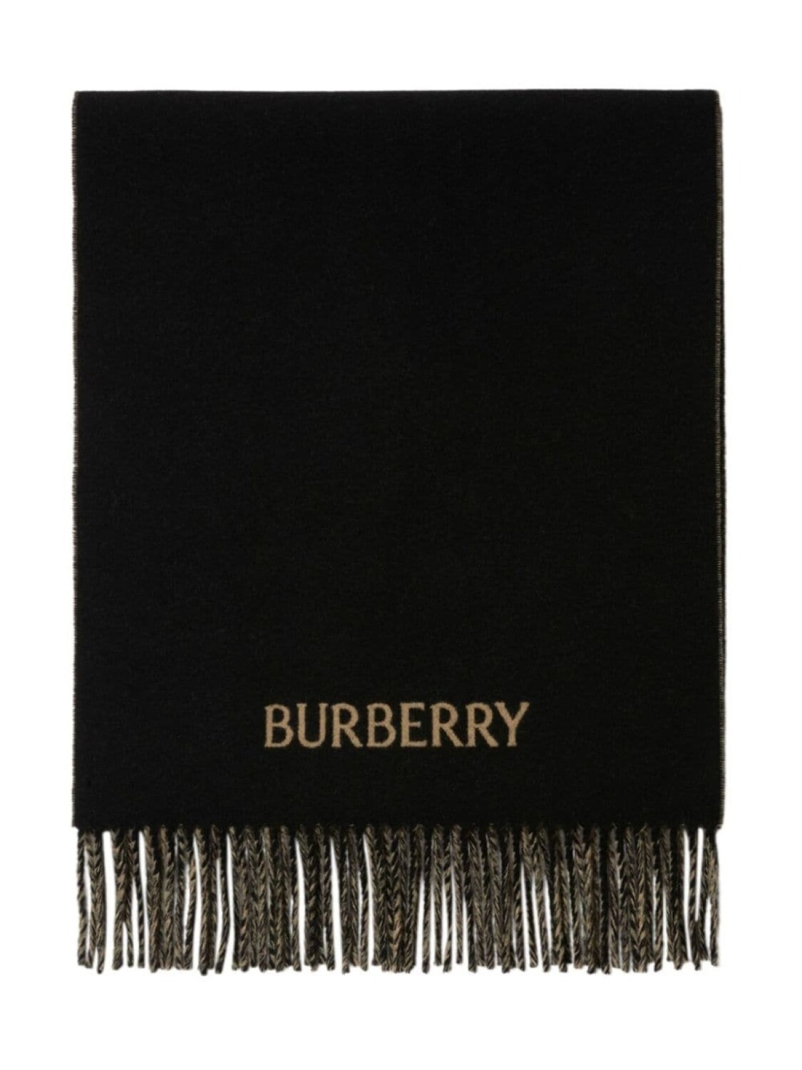 

Кашемировый шарф в двух тонах Burberry, черный