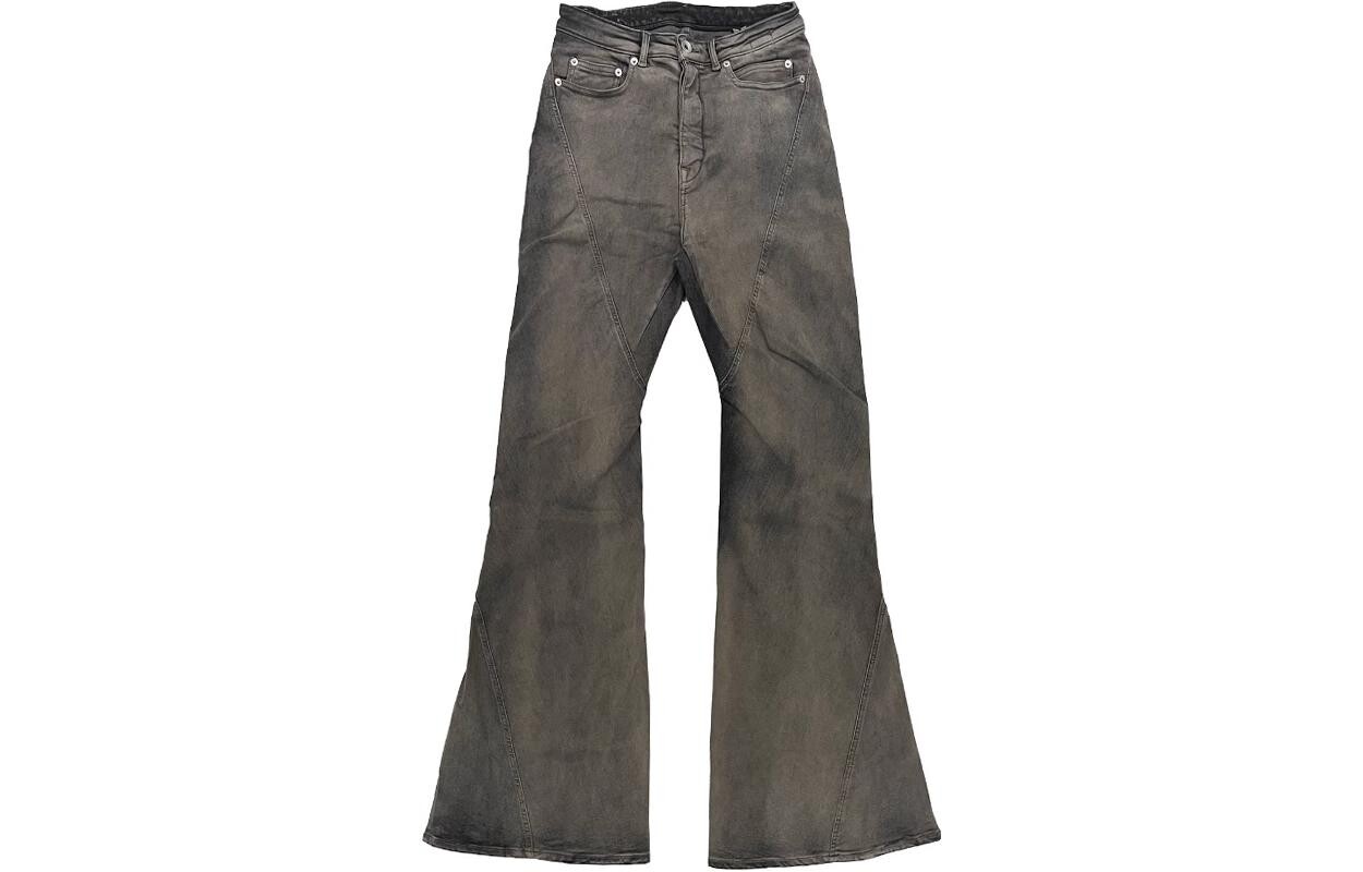 

Джинсы унисекс стираные серые Rick Owens Drkshdw, серый