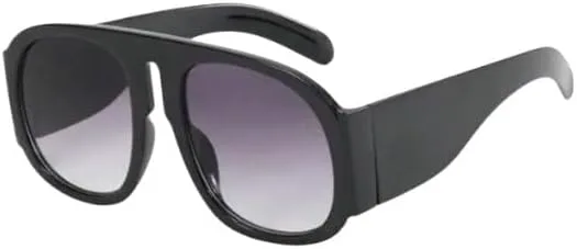 

Элегантные солнцезащитные очки-авиаторы большого размера с градиентным переходом цвета и коричневыми линзами в оправе с леопардовым принтом Generic, Ombre