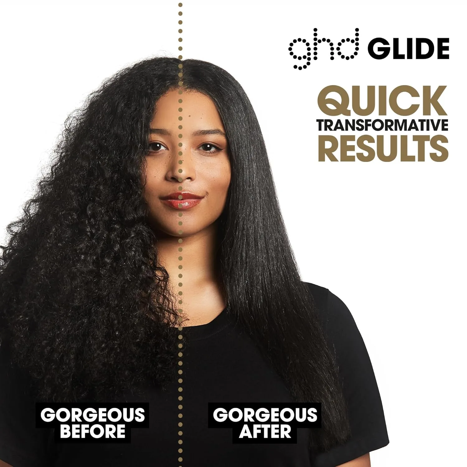 ghd Glide Hot Air Hair Brush Essentials Duo ― Glide Professional Smoothing Blow Dryer (Black) + Dramatic Ending Smooth & Finish Serum (30 мл), Black + Smooth & Finish Serum — фото 4