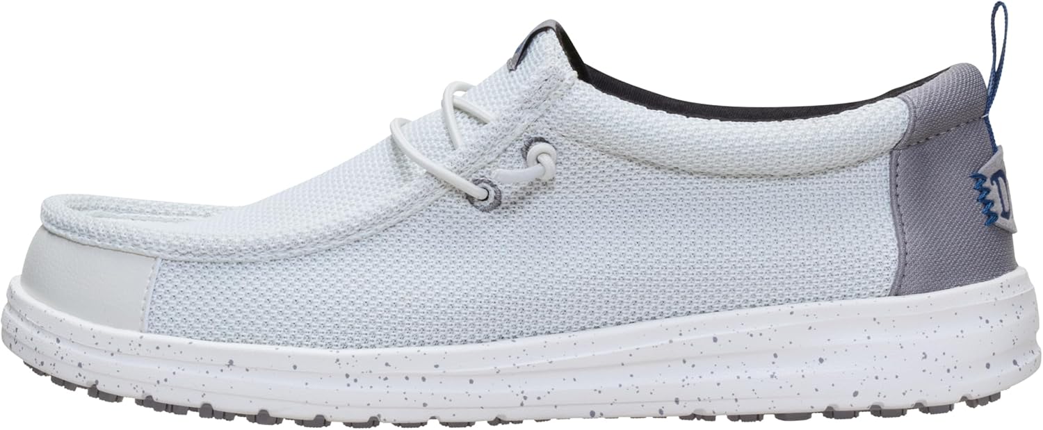 

Мужские слипоны HEYDUDE Wally Work CE, Легкая сертифицированная рабочая обувь CE, Водоотталкивающая и противоскользящая подошва, синий