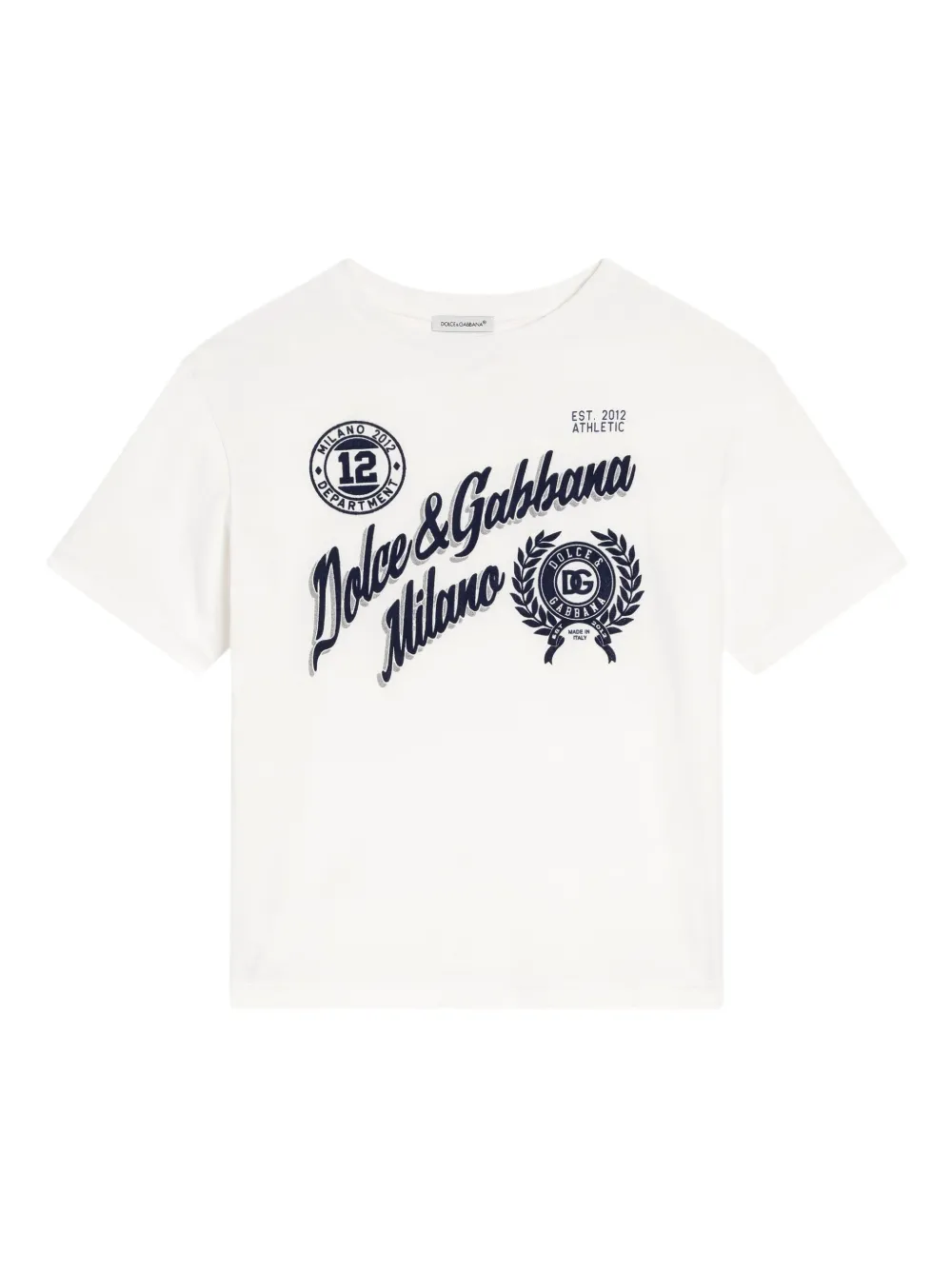 

Футболка с логотипом Dolce & Gabbana Kids, белый