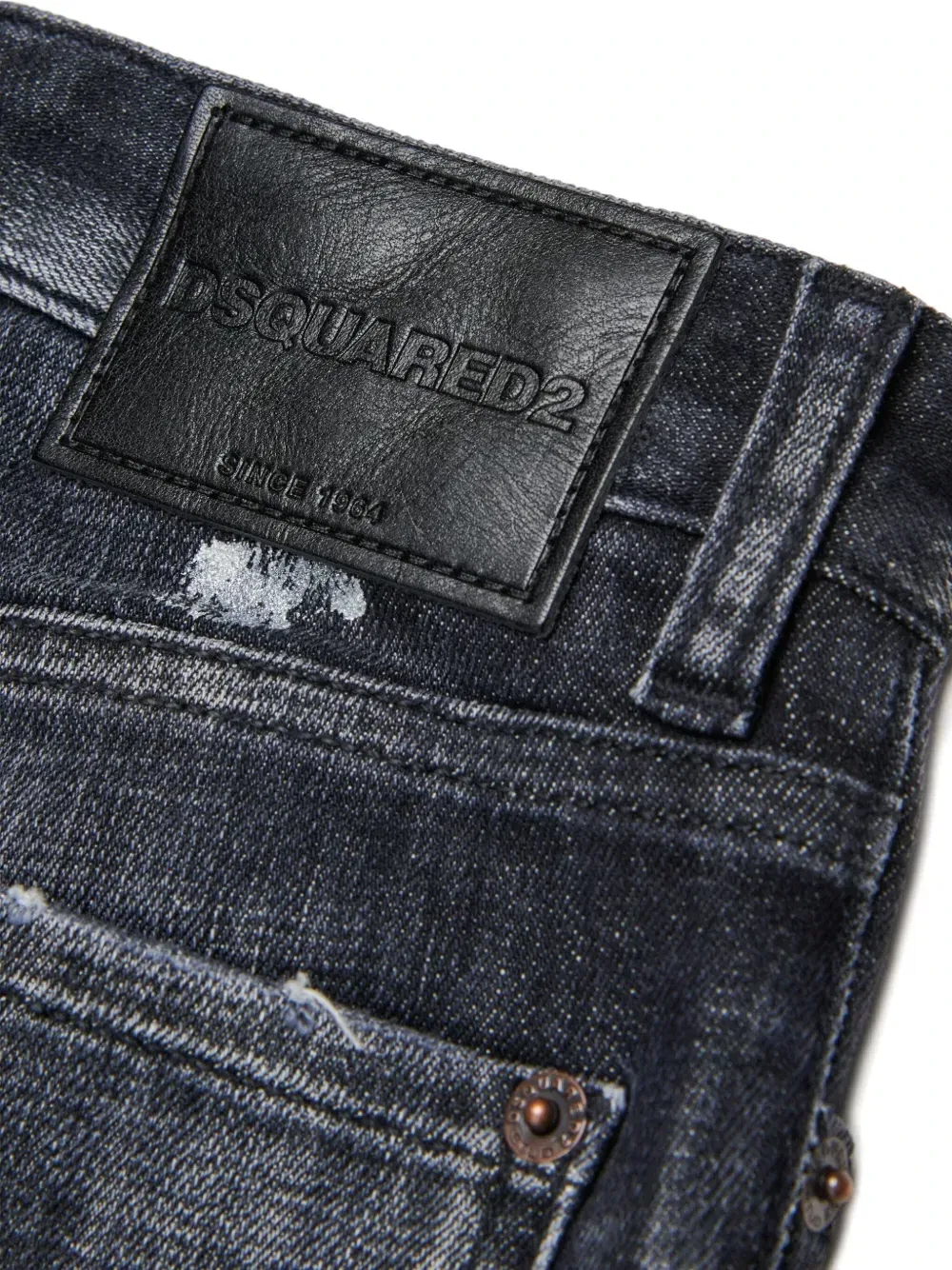 Джинсы с подворотами Dsquared2 Kids, черный — фото 4