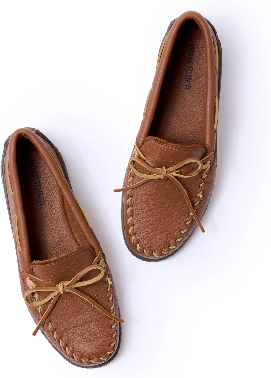 Мокасины Minnetonka для мужчин из оленьей кожи Moosehide — фото 2