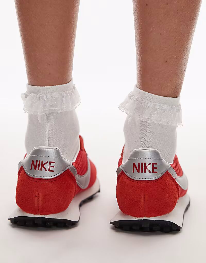 Кроссовки унисекс Nike LD-1000 красного и серебристого цветов — фото 3