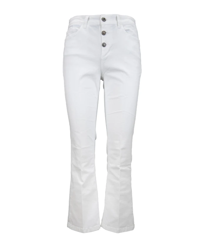 

Джинсы с пуговицами и серебристыми деталями. Liu Jo, белый