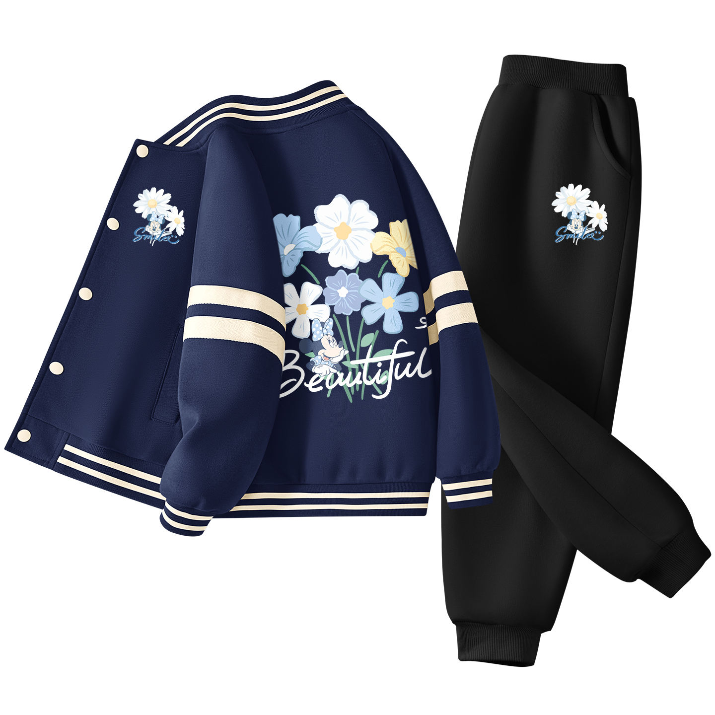 

Детская повседневная спортивная одежда Disney, черный