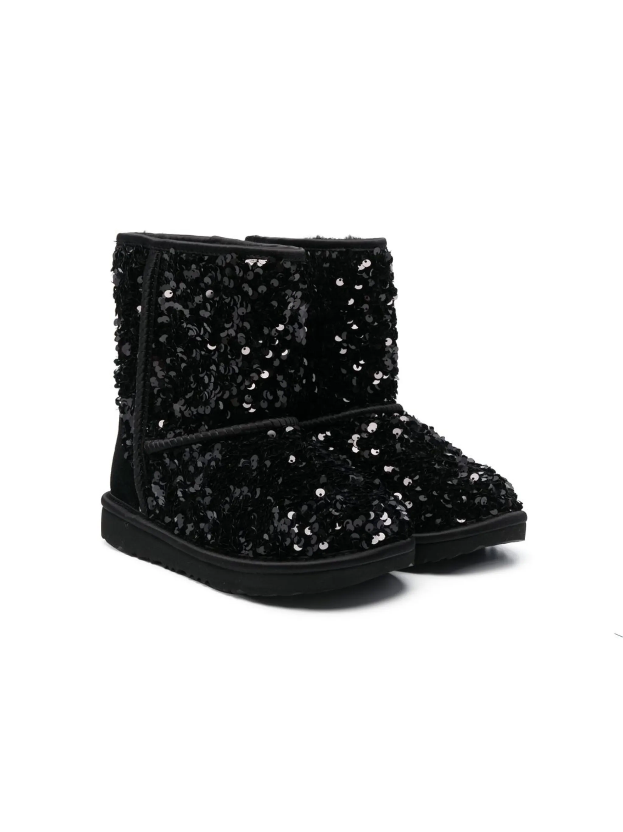 Угги Classic с пайетками Ugg Kids, черный