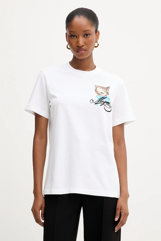 

Хлопковая футболка Msgm, белый