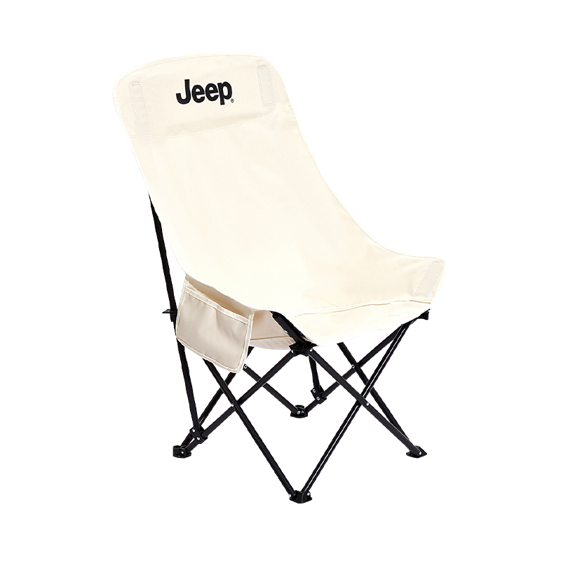 

Кемпинговое кресло Gip Camping High Back Moon Chair, походное рыболовное кресло, портативный шезлонг для отдыха, диван-мешок Jeep, белый