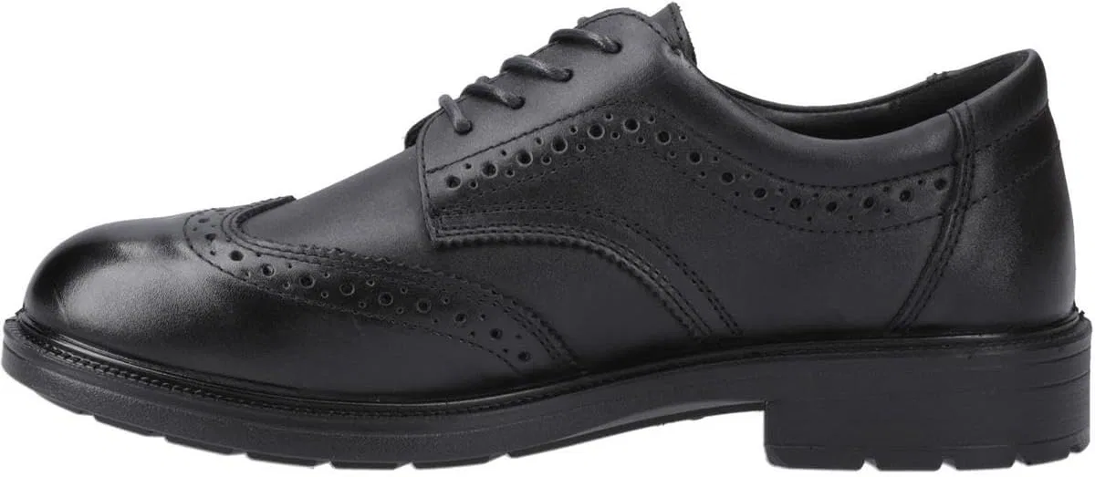 Мужские маслостойкие и нескользящие кожаные туфли Amblers Cambridge Amblers Safety, Black — фото 3