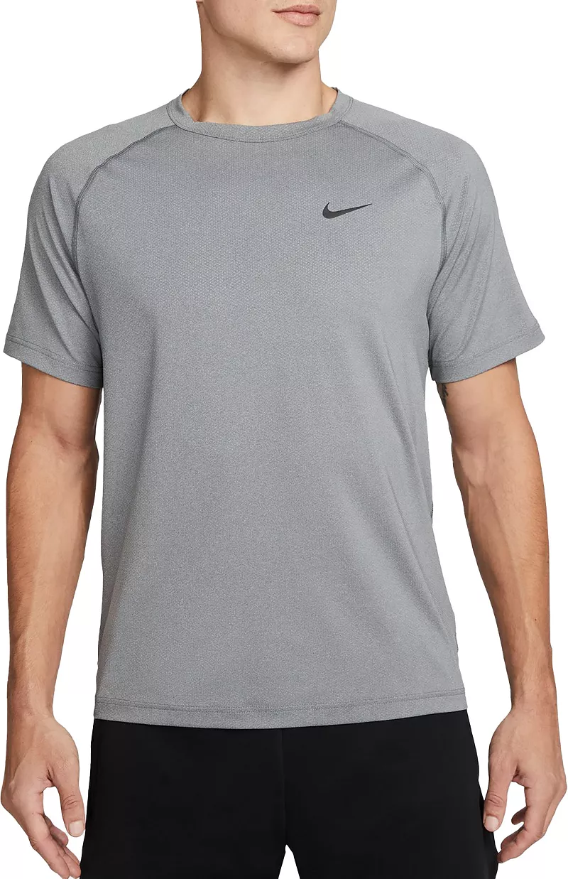 

Мужская футболка для фитнеса с короткими рукавами Nike Dri-FIT Ready, серый