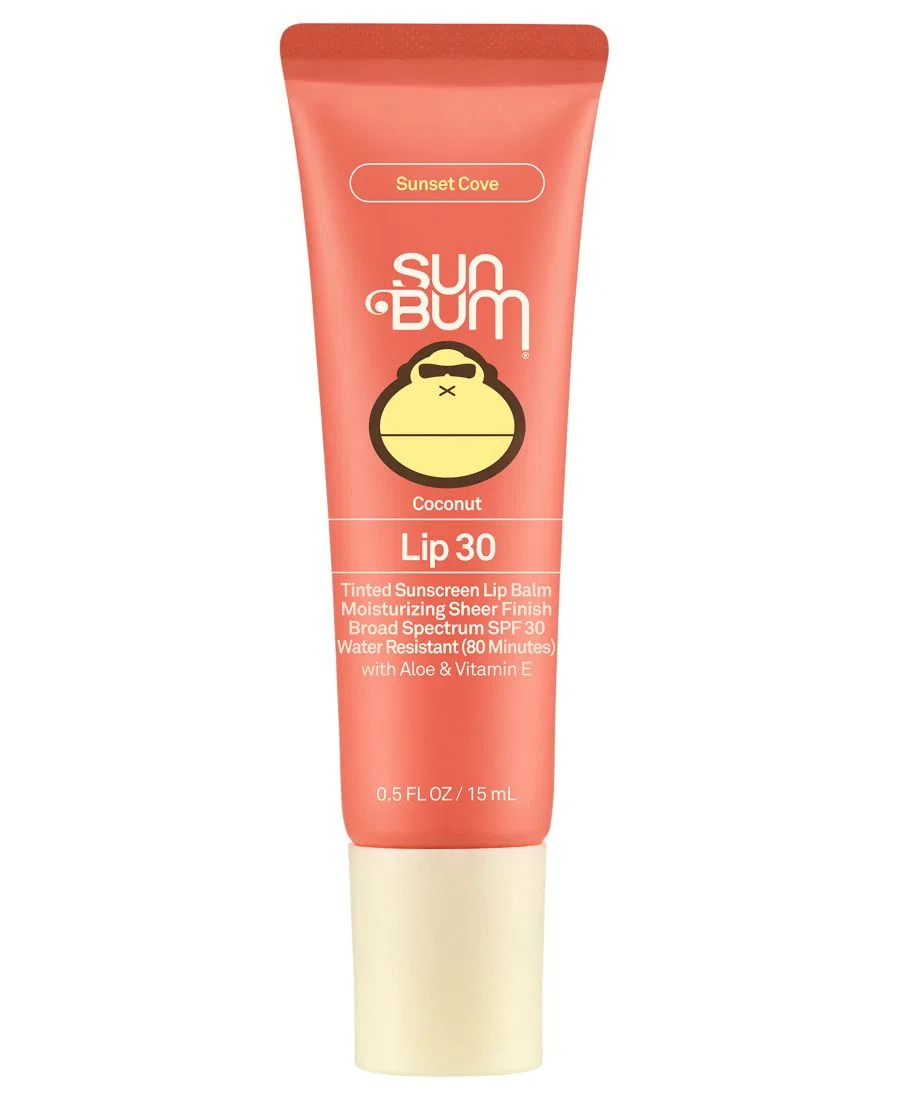 Оригинальный тонированный солнцезащитный бальзам для губ SPF 30, 14 г Sun Bum, sunset cove