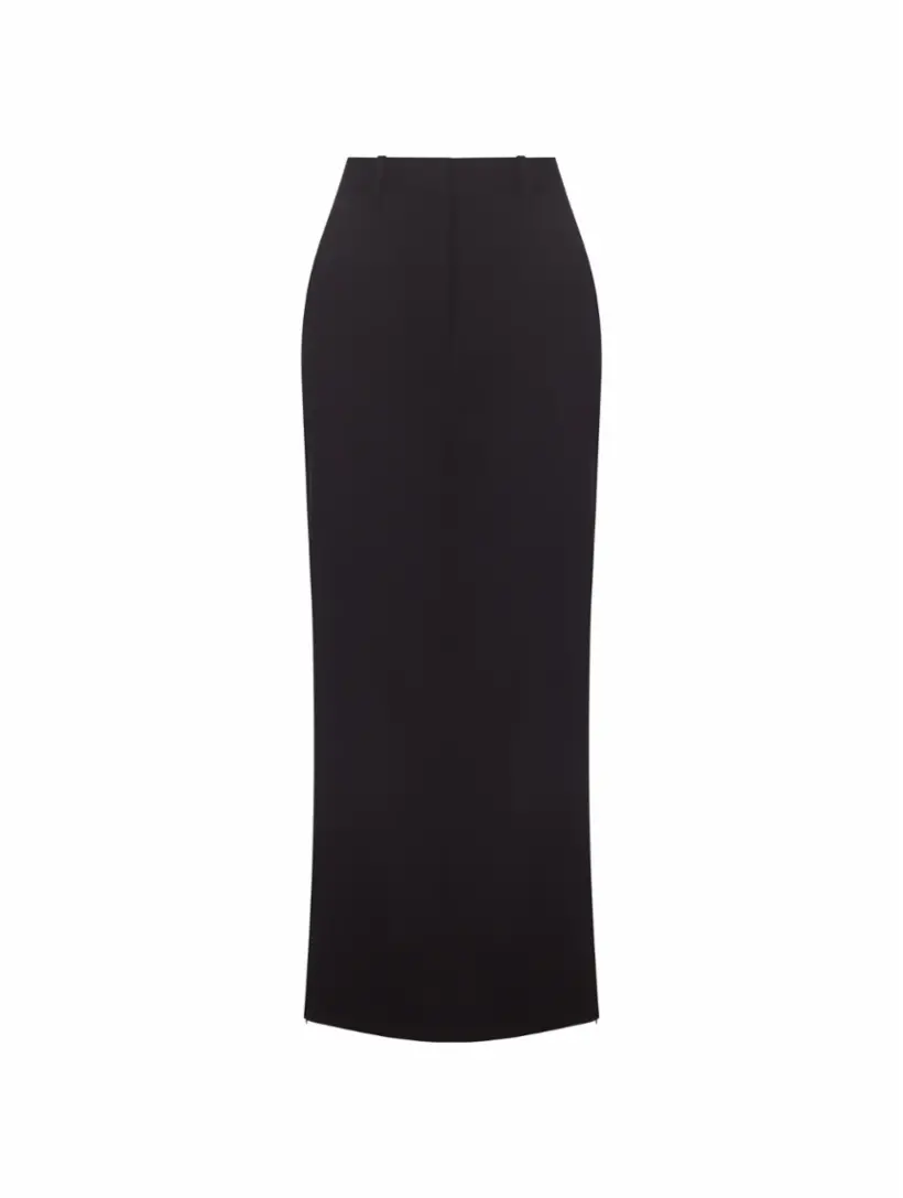 

Шерстяная юбка-карандаш Helmut Lang, черный