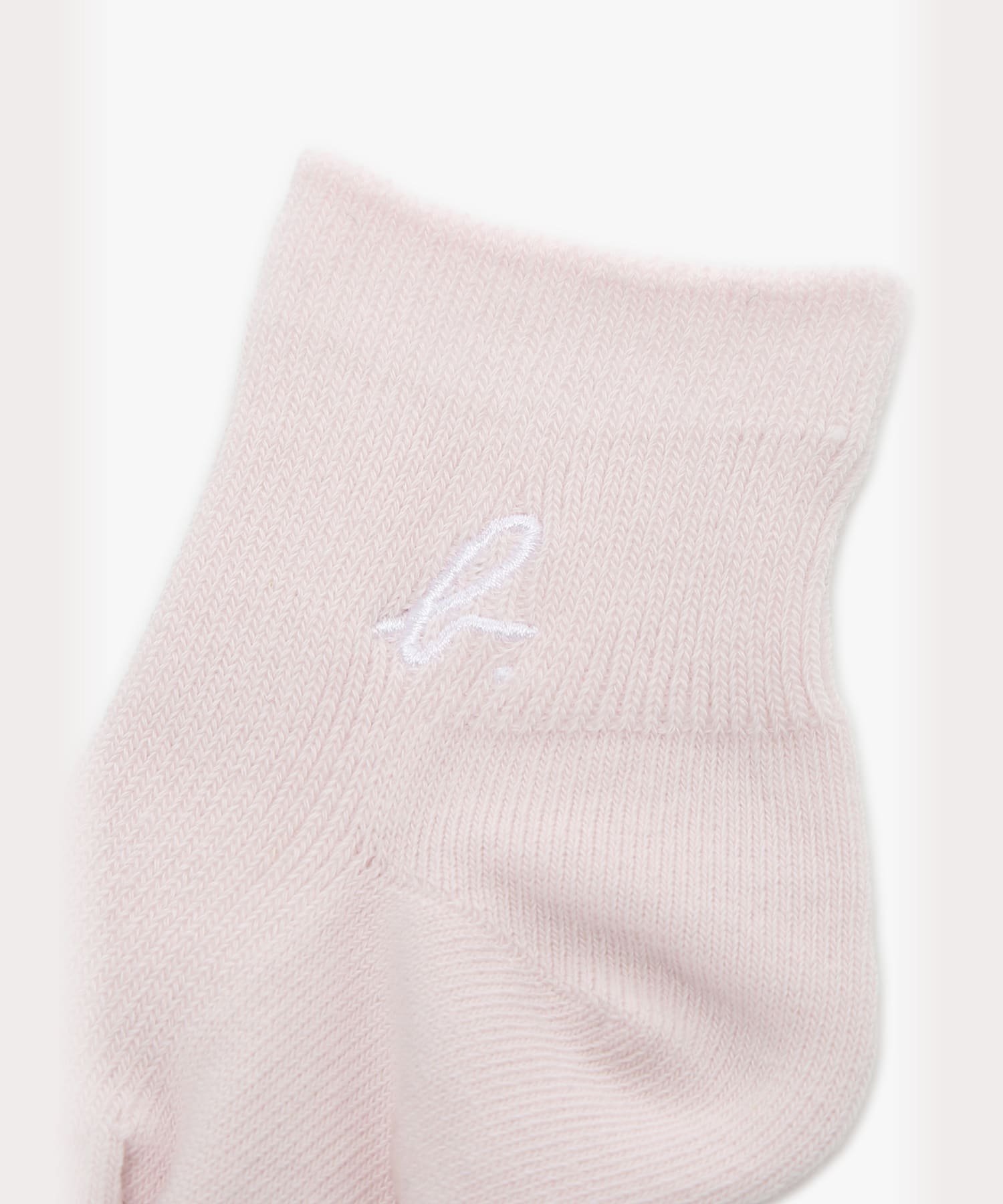 Детские носки с вышитым логотипом "b" Agnes b. ENFANT, Pink — фото 3
