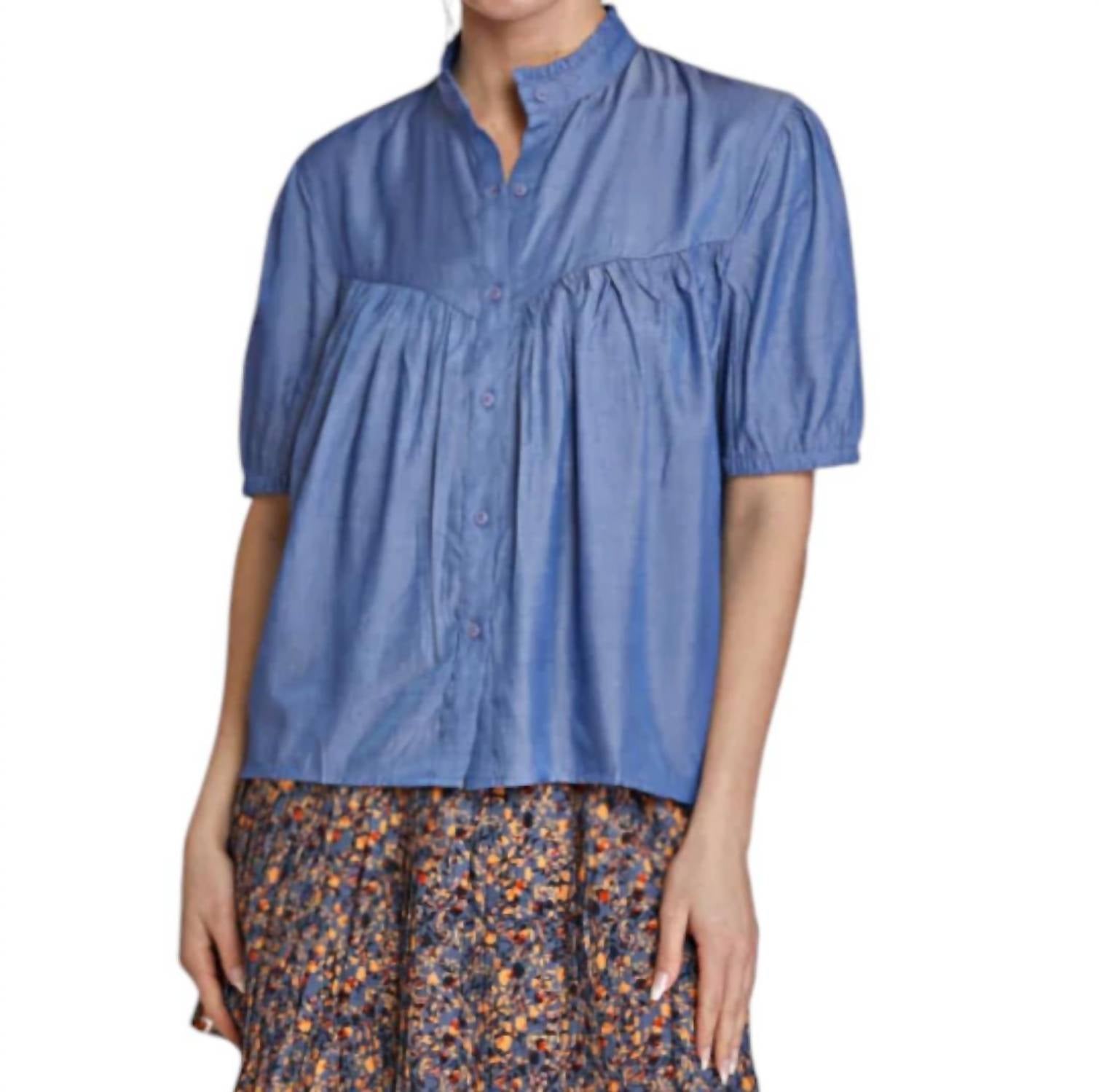 

Клара Топ в Шамбре TAYLOR TILLMAN, цвет chambray