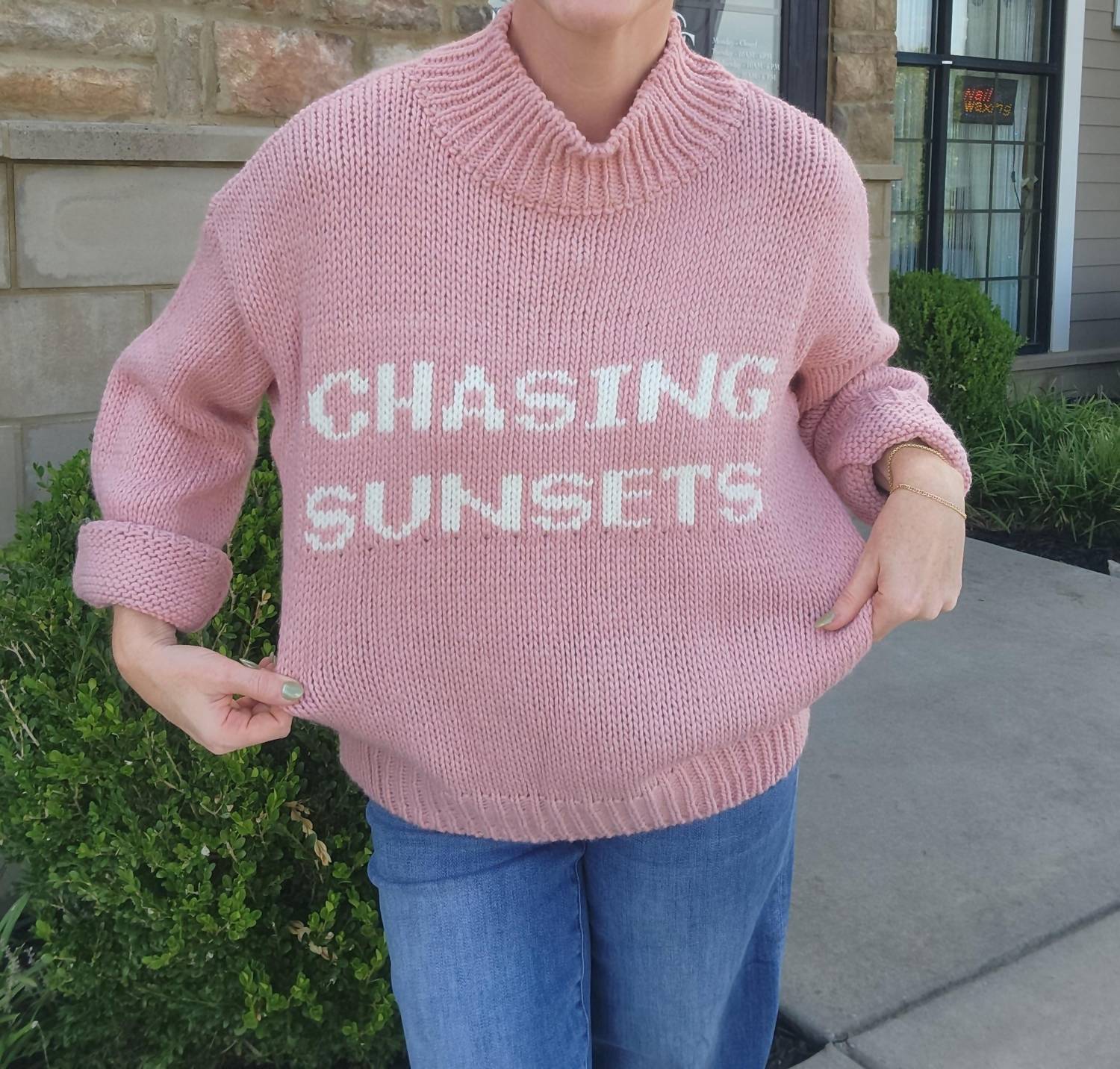 

Свитер Chasing Sunsets в цвете Dusty Pink Scandal Italy