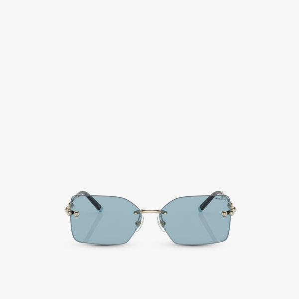 

Солнцезащитные очки Tf3088 в прямоугольной оправе из ацетата и металла Tiffany & Co, золотой