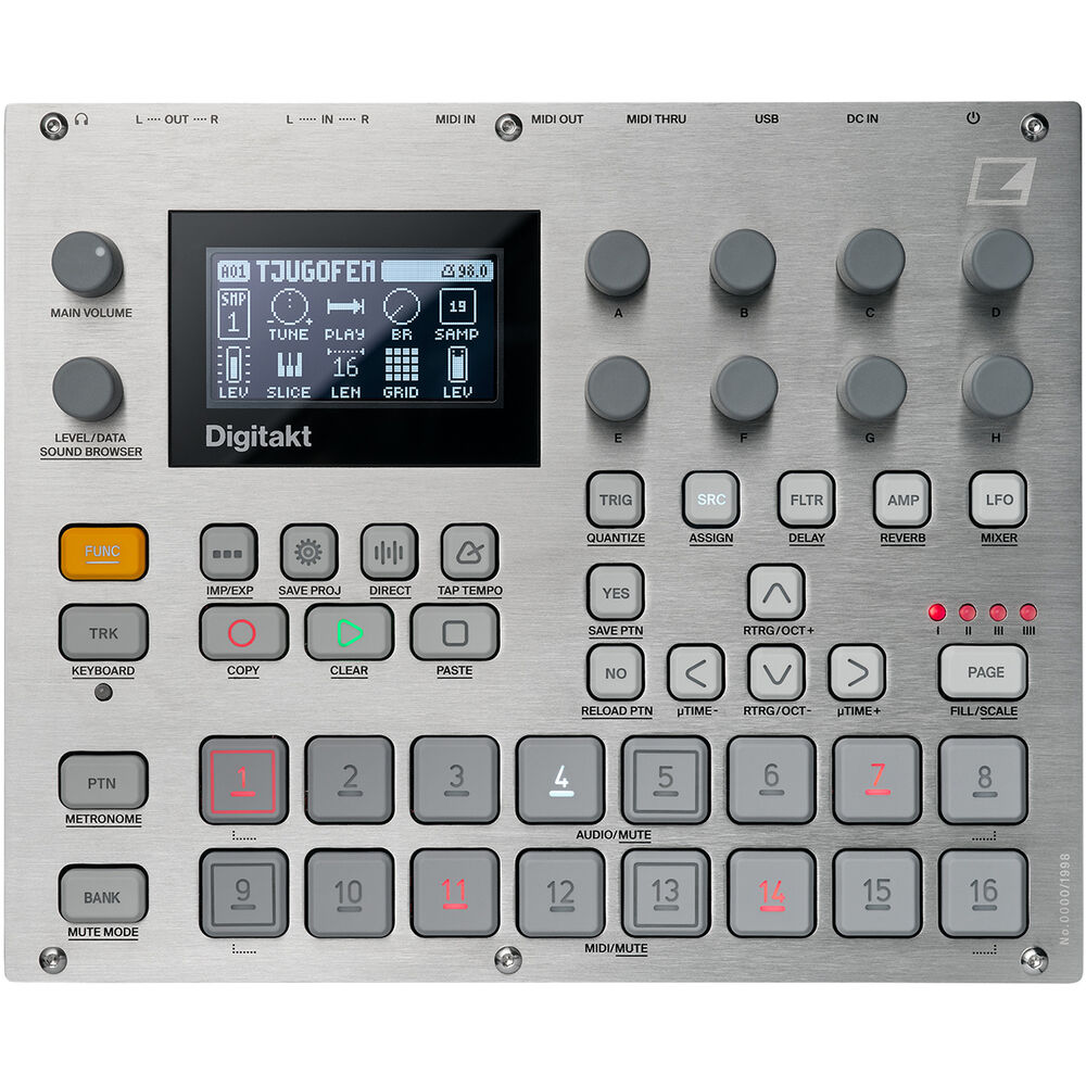 

Драм-машина Elektron Digitakt Eight-Voice Digital Drum Machine and 115003