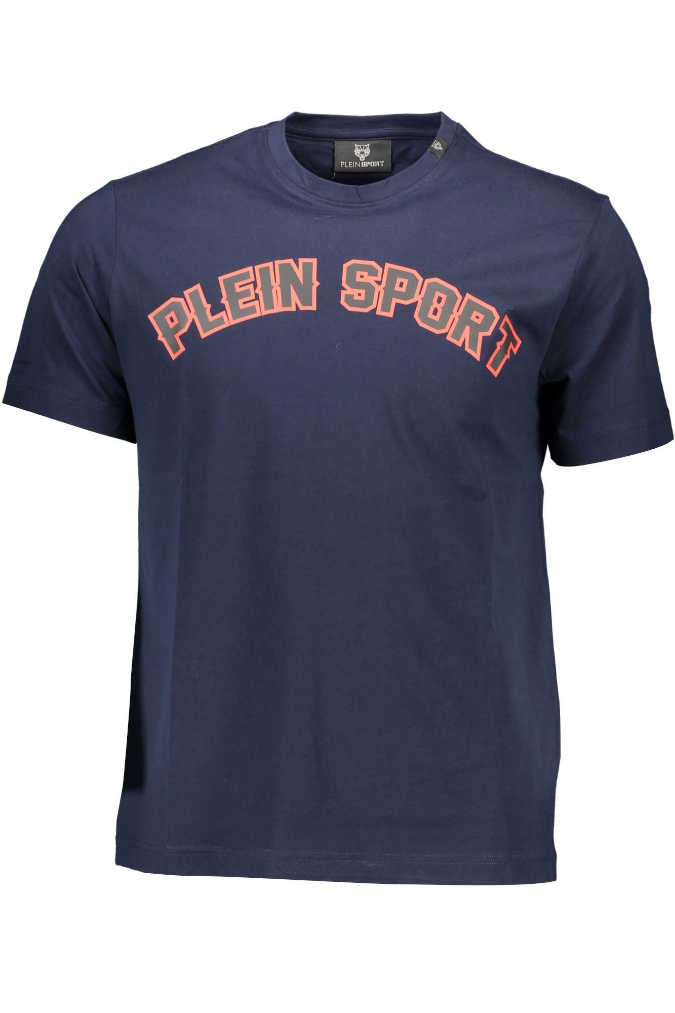 

Синяя хлопковая мужская футболка Plein Sport