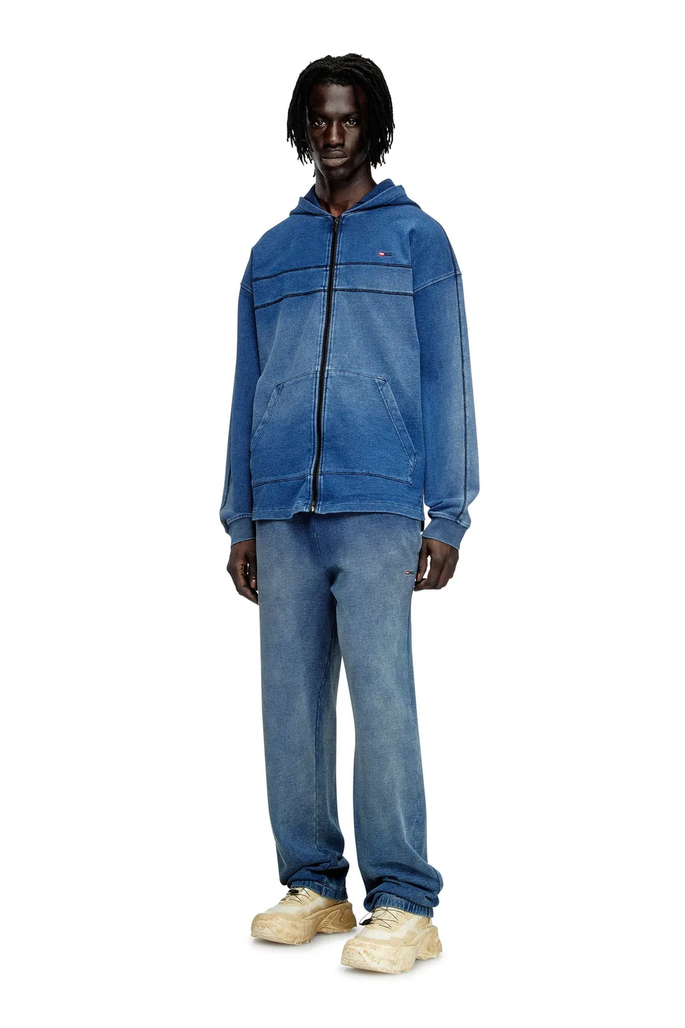Мужская толстовка на молнии S-BLAXT-HOOD-ZIP-NEW Diesel, Indigo Blue — фото 2