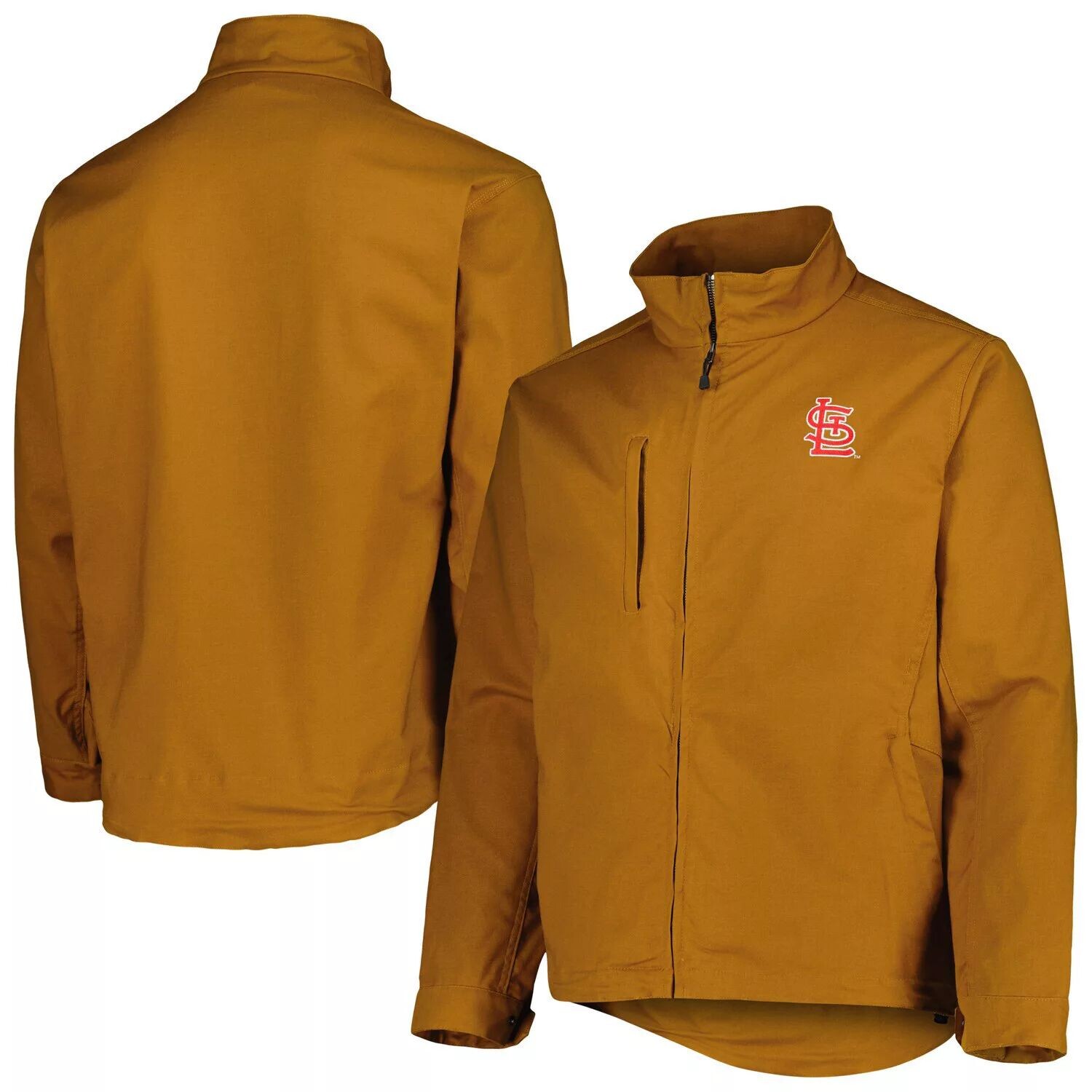 

Мужская куртка Dunbrooke Tan St. Louis Cardinals Journey Tri-Blend с молнией во всю длину