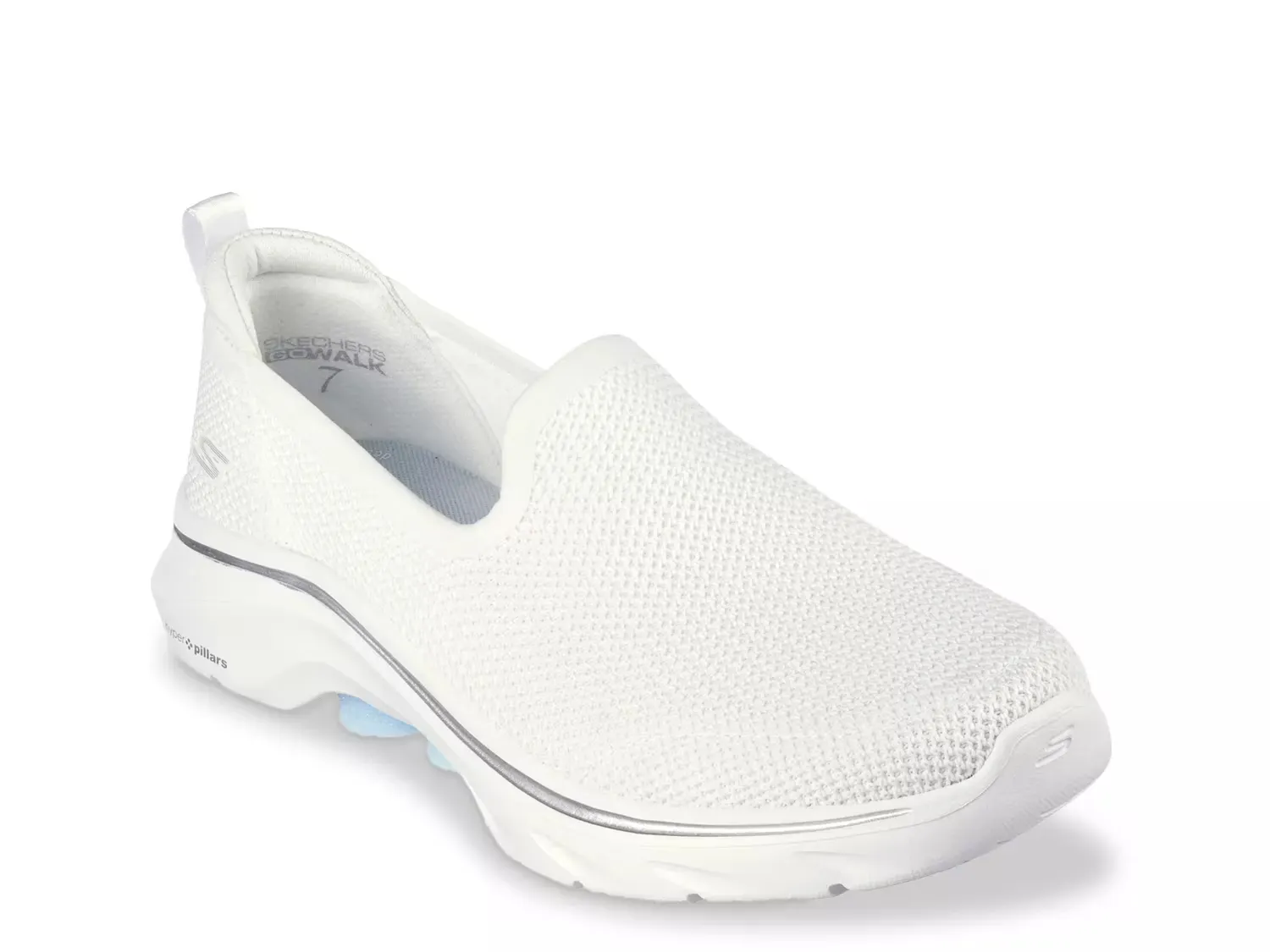 GO WALK 7 Ivy Слипоны Skechers, White/Blue