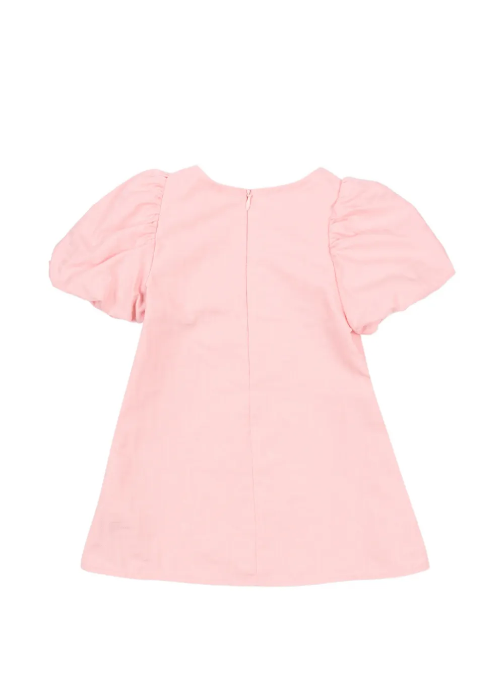 Платье с рукавами-фонариками Fendi Kids, розовый — фото 2