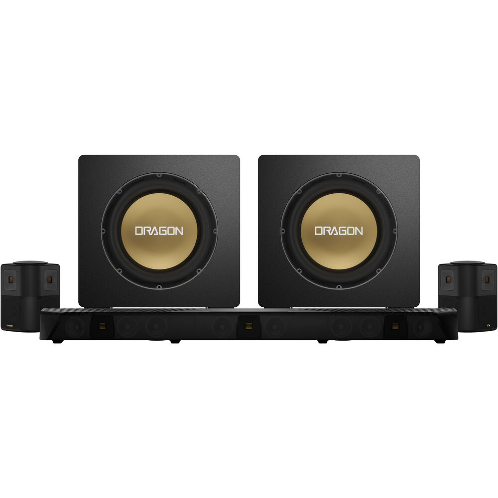 

Домашняя система объемного звучания Nakamichi DRAGON Dolby Atmos с двумя 12-дюймовыми сабвуферами