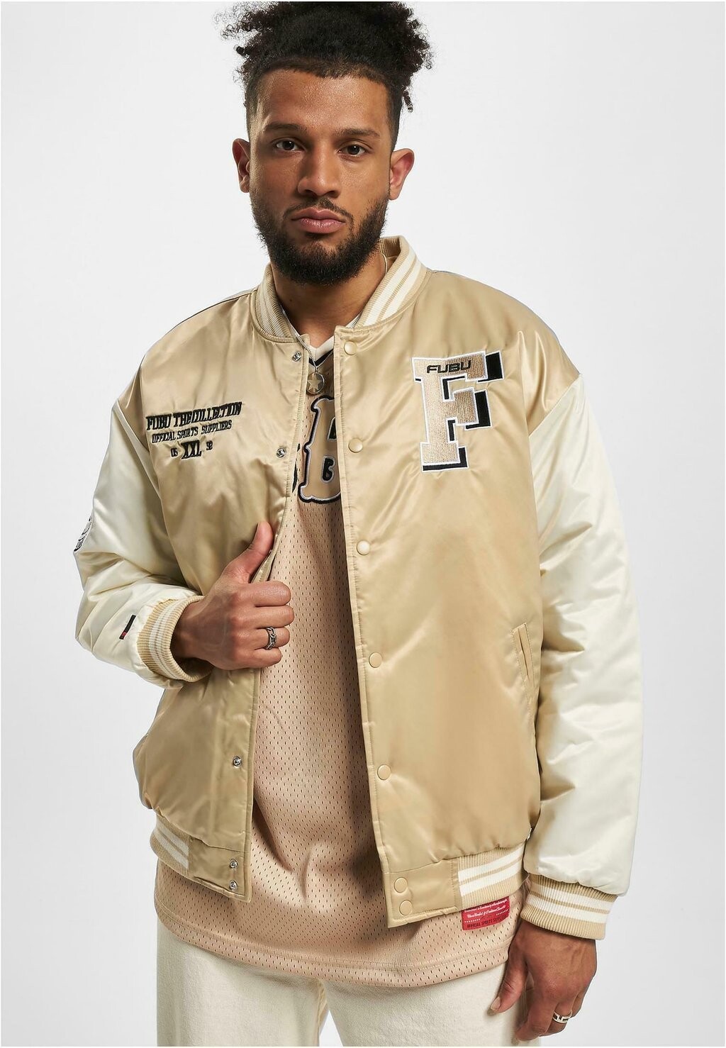 

Куртка FUBU COLLEGE SHINY VARSITY, цвет sand offwhite