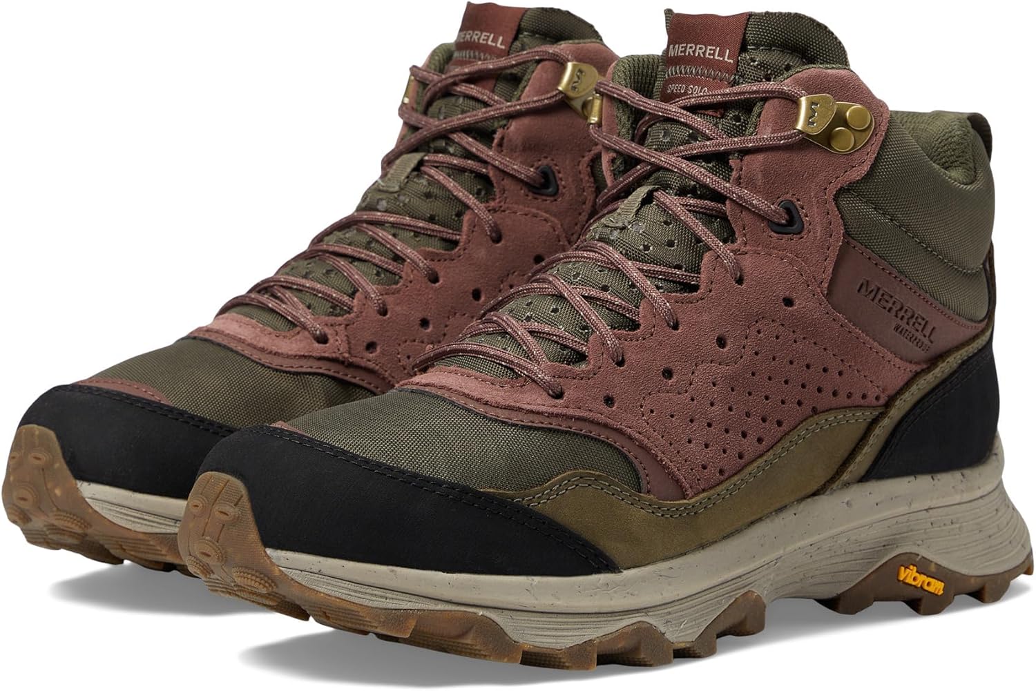 

Мужские ботинки Merrell Speed Solo Mid WP, коричневый/оливковый