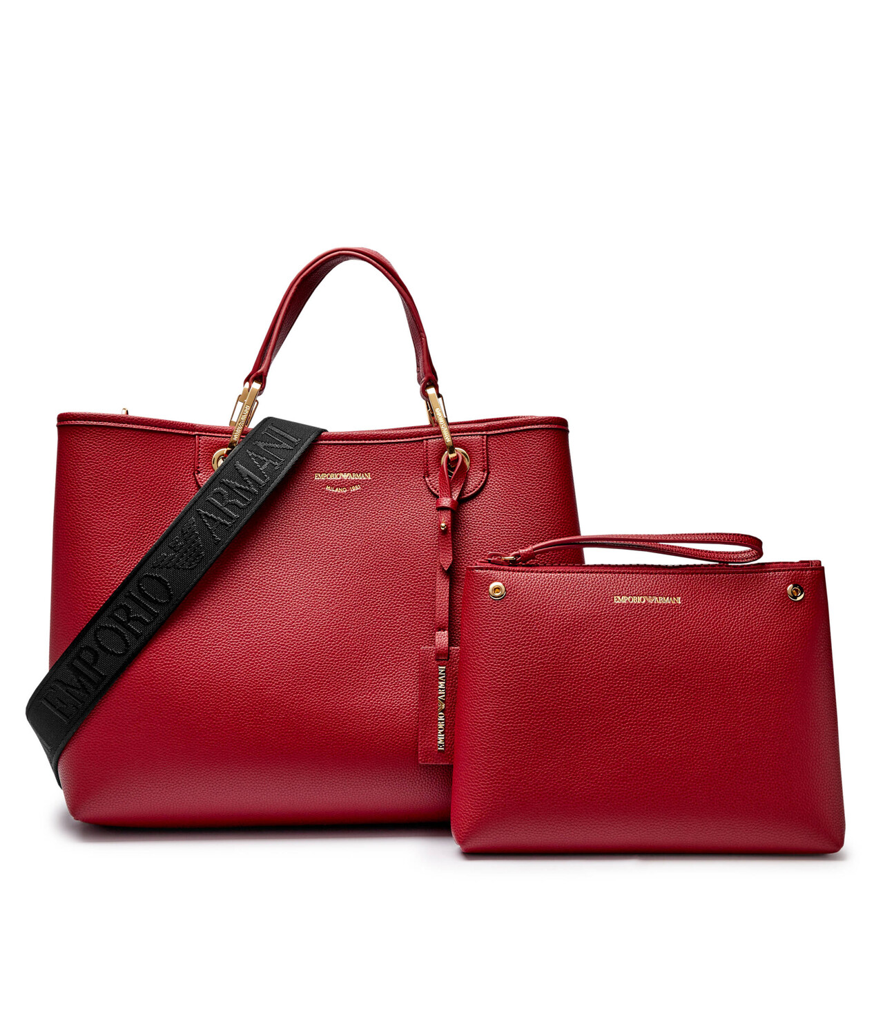 

Сумка-шоппер Emporio Armani + marsupio, бордо