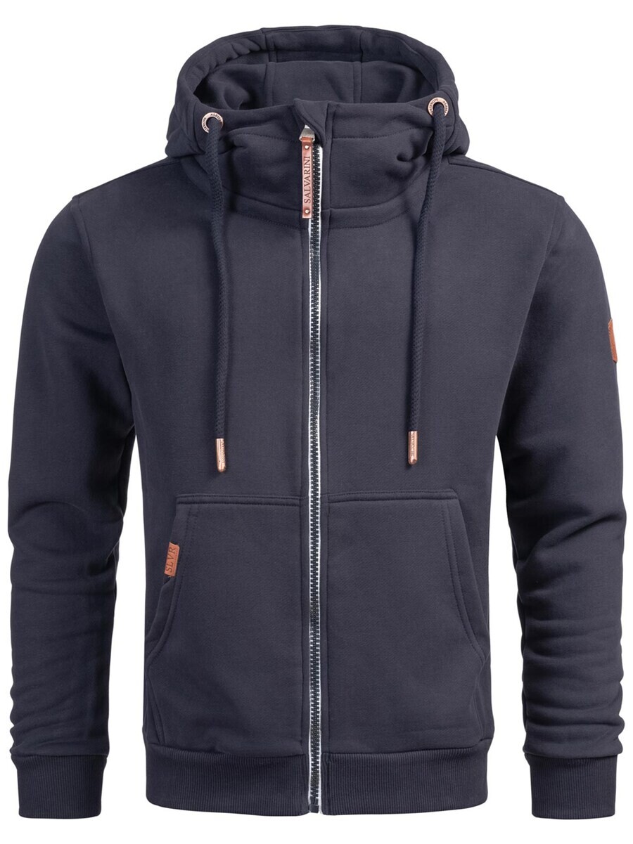 

Толстовка с капюшоном на молнии Alessandro Salvarini Zip-Up Hoodie Geenio, темно-синий