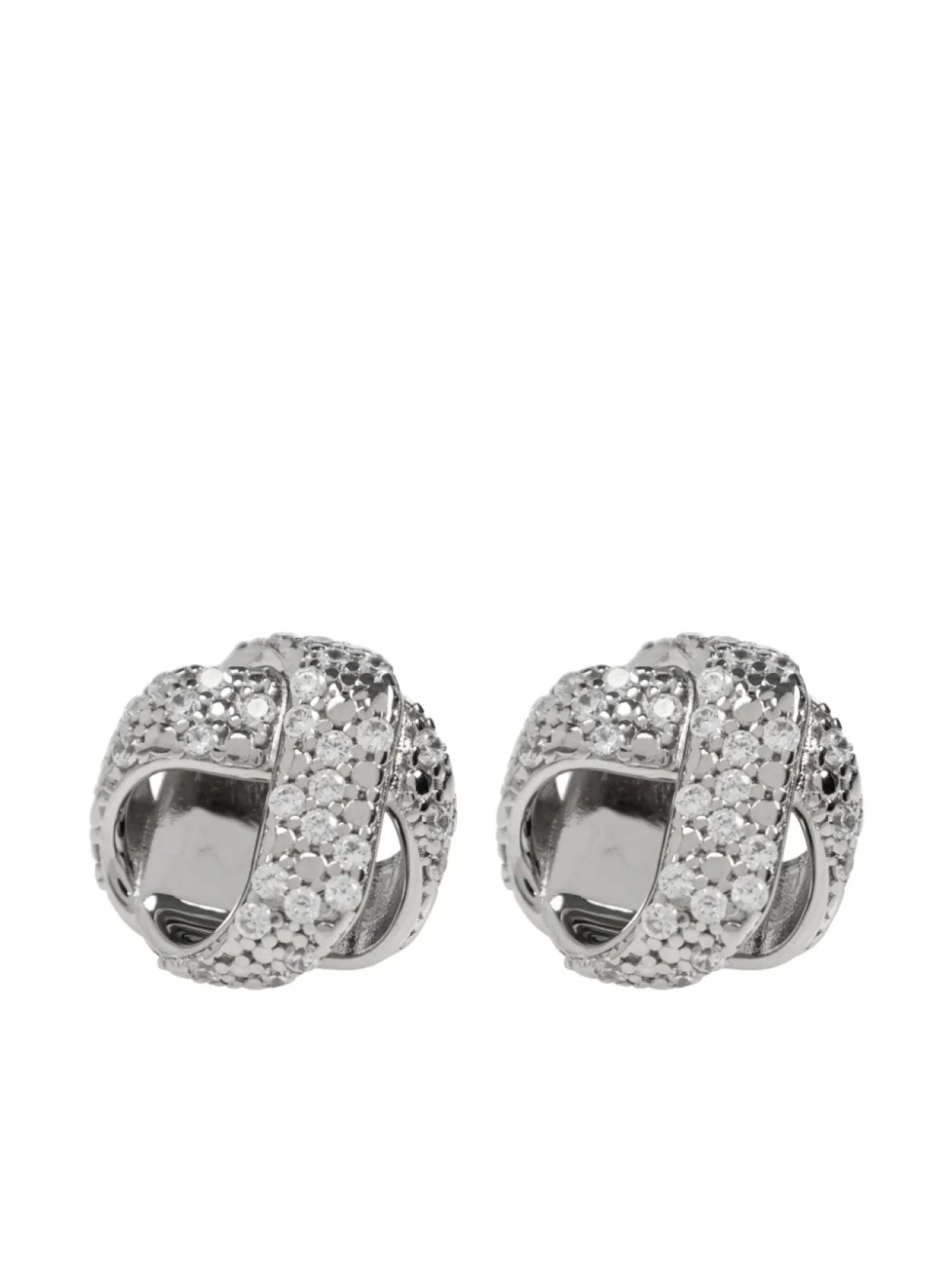 

Серьги Jil Sander с кристаллами, серебристый