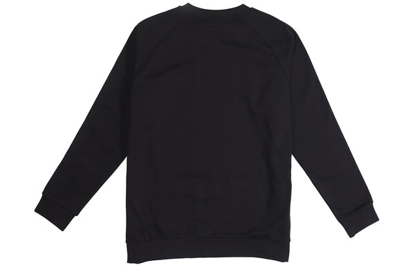 Толстовка adidas originals adidas 3-Stripes Crewneck Sweatshirt, черный — фото 2