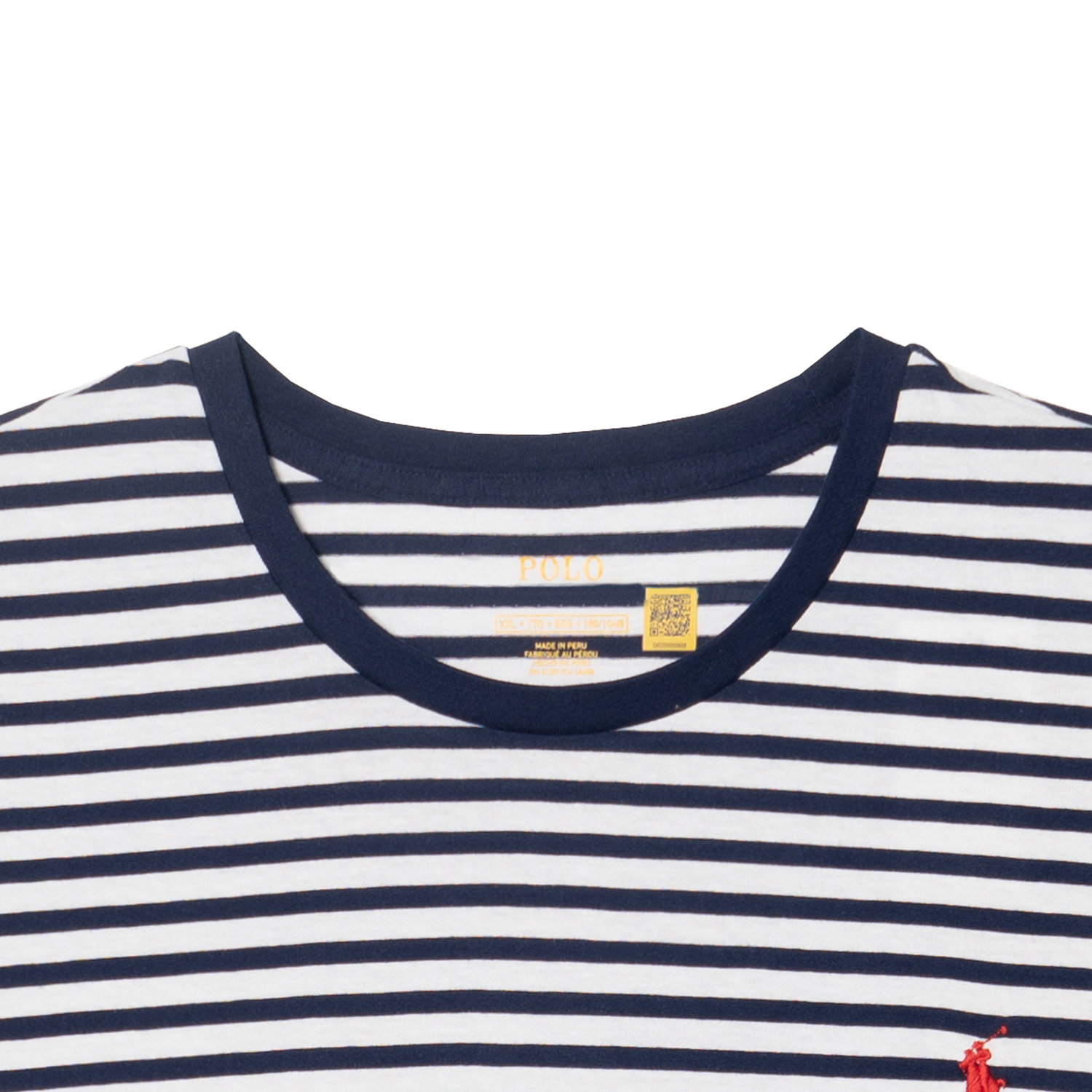 Футболка Polo Ralph Lauren Striped Cotton Jersey, синий — фото 4