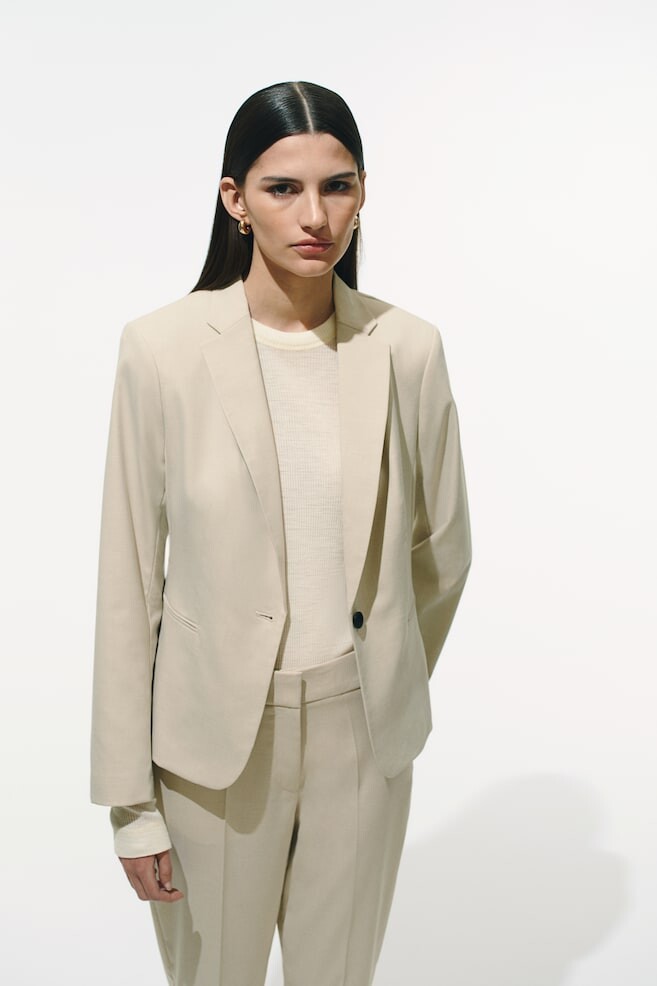 

Блейзер по фигуре H&M, бежевый