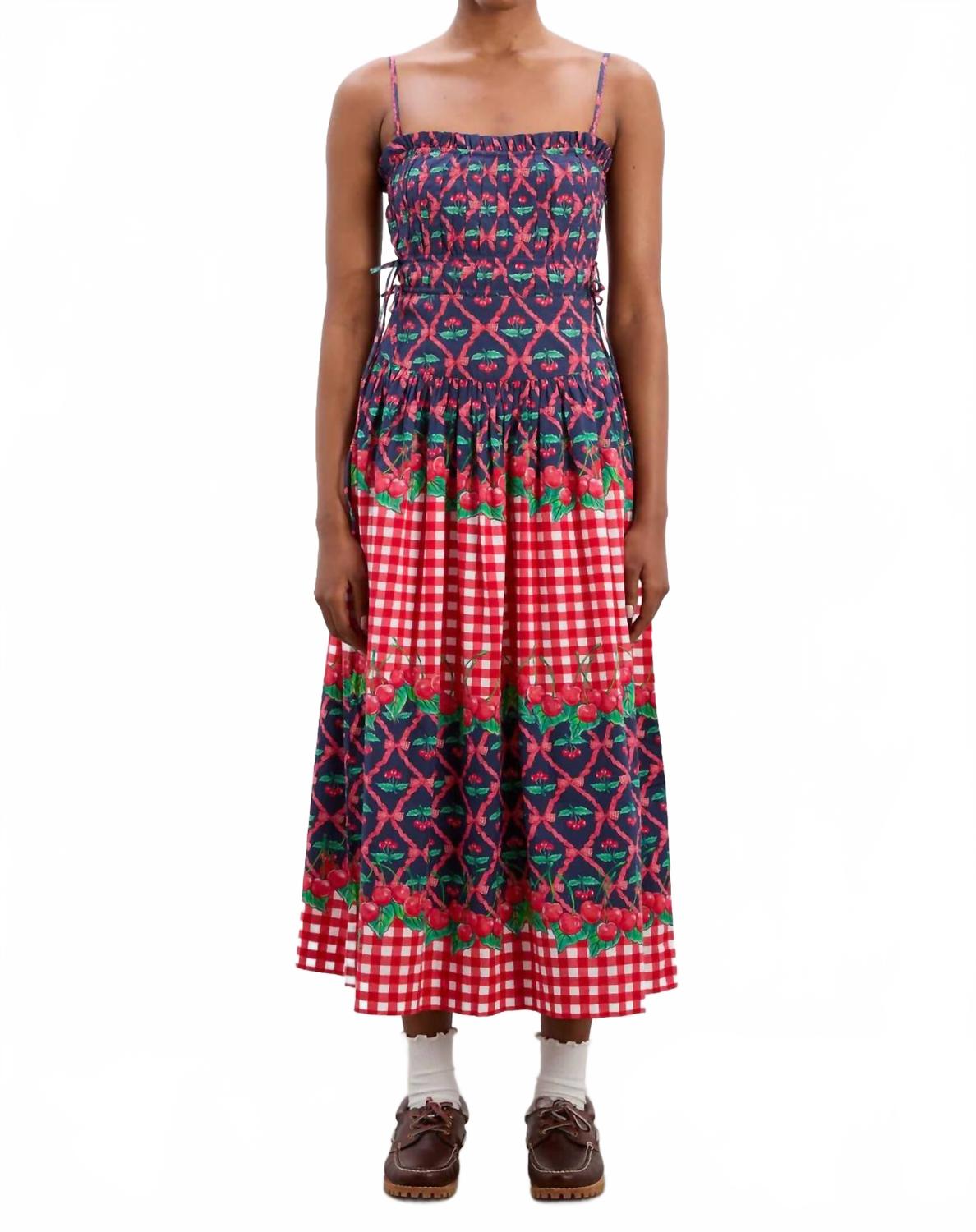 

Женское платье Kelia темно-красного цвета Damson Madder, темно-красный