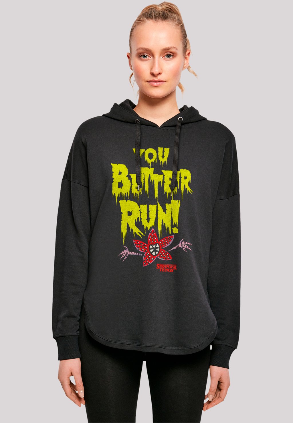 

Толстовка STRANGER THINGS YOU BETTER RUN NETFLIX TV SERIES - Hoodie F4NT4STIC, черный