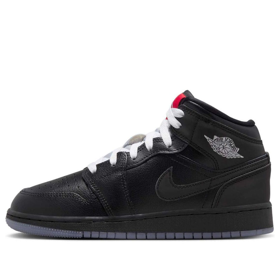 

Кроссовки (GS) Air Jordan 1 Mid SE 'Black Metallic Reimagined', черный