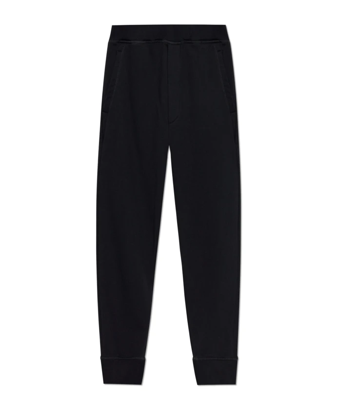 

Хлопковые спортивные штаны Dsquared2, черный