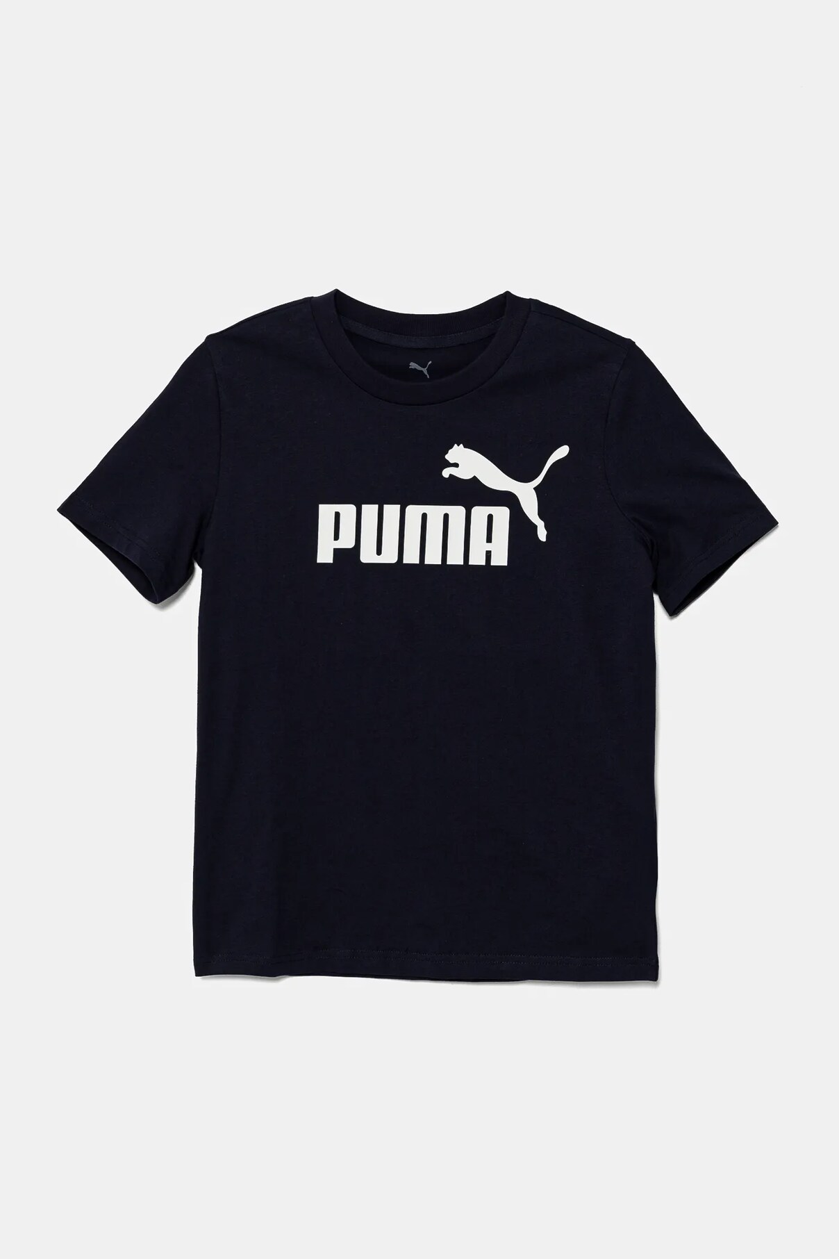 

Футболка детская из хлопка с логотипом ESS No. 1 Puma, темно-синий