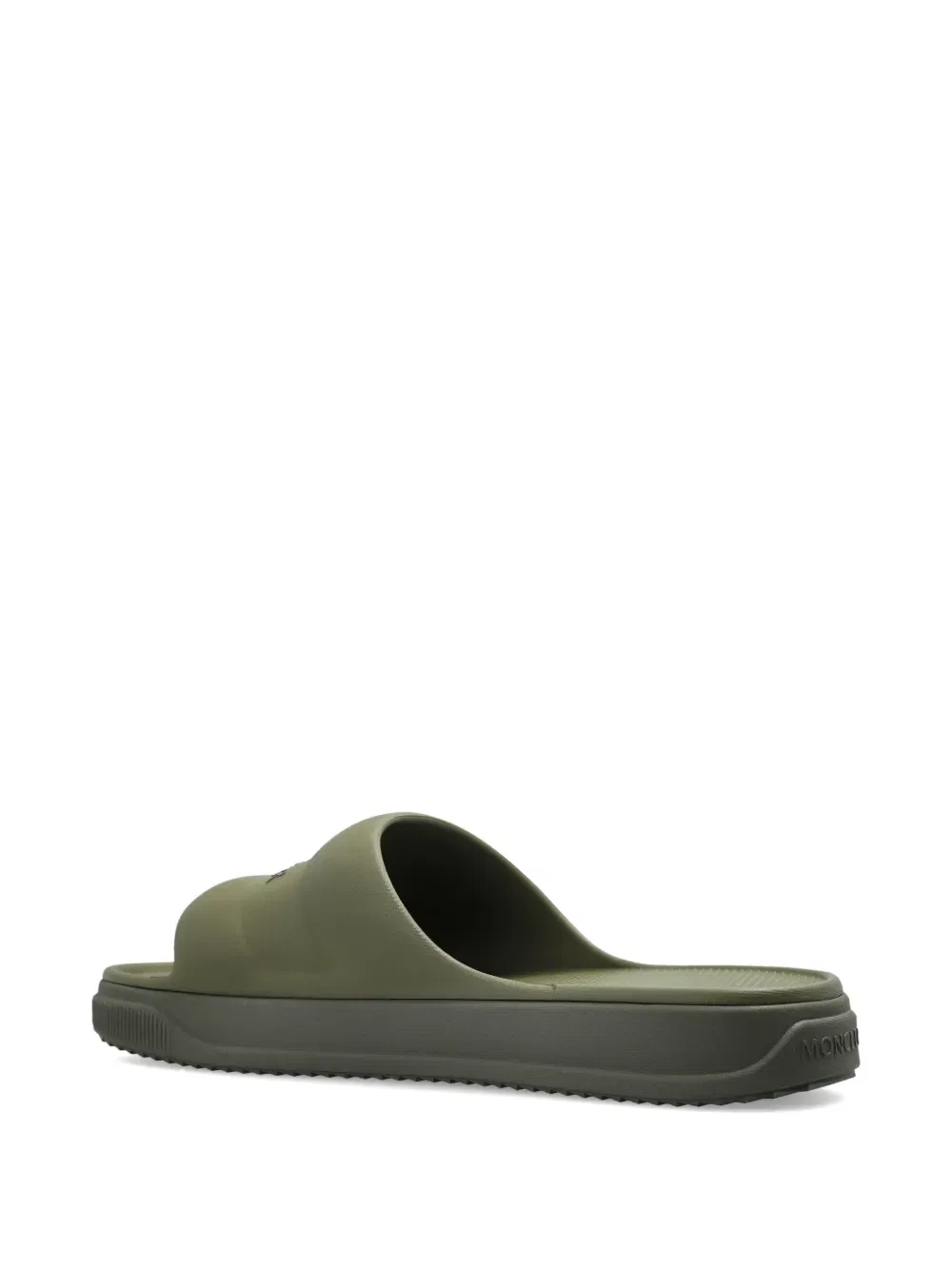 Слайдеры с тисненым логотипом Moncler, зеленый — фото 3