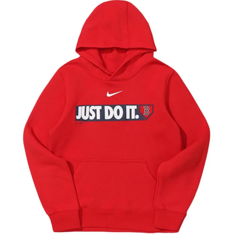 Толстовка MLB Pre School на молнии с капюшоном утепленная Nike, Red