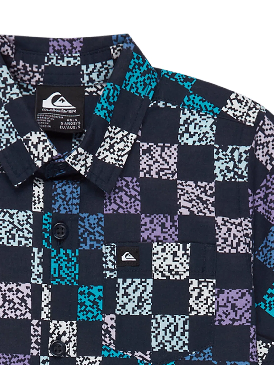 Рубашка на пуговицах стандартного кроя, модель 'Аперо' Quiksilver, Navy — фото 3