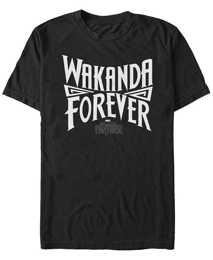

Мужская футболка с короткими рукавами Marvel Black Panther Wakanda Forever Pride Fifth Sun, черный