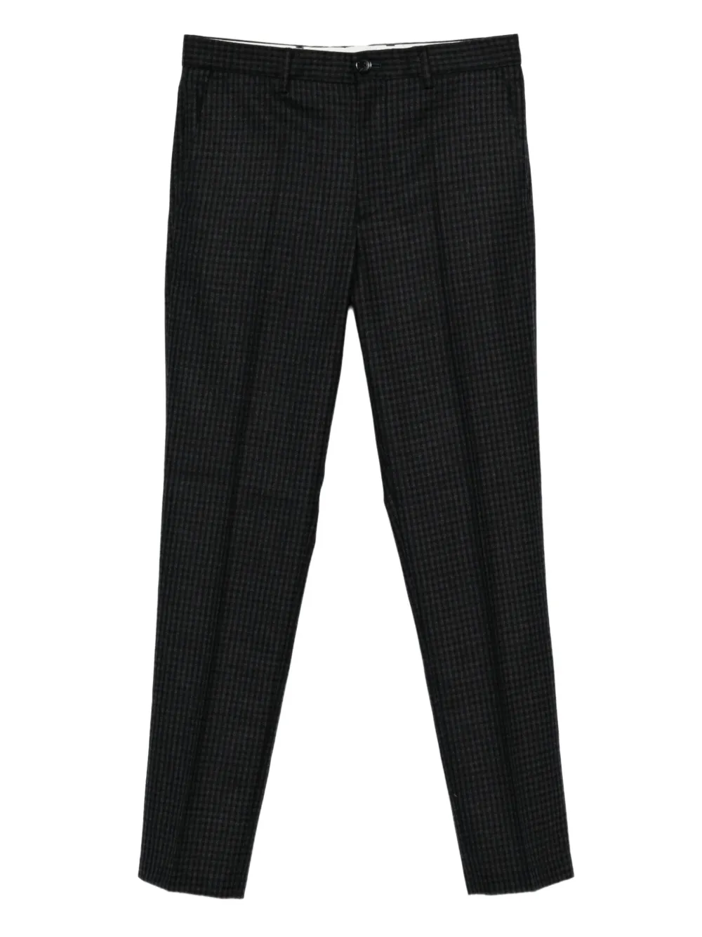 

Брюки в клетку гингем PS Paul Smith, черный