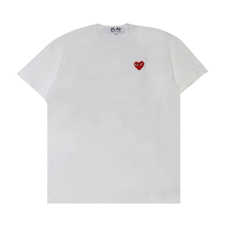 

Футболка Comme Des Garçons Comme des Garçons PLAY Heart Emblem T-Shirt, белый